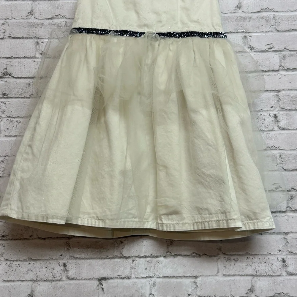 Carter's White/Ivory Tulle Size 18 M Dress Sparkle Detail Lined Holiday